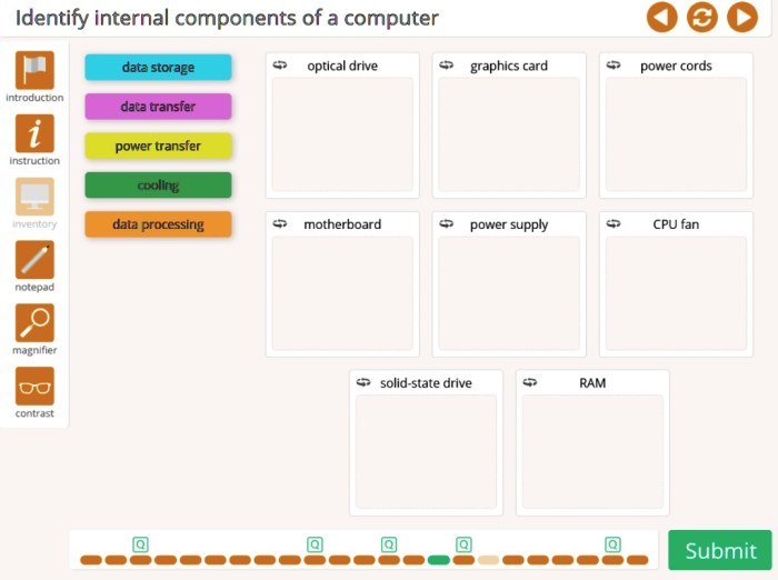 Lab 1-3: testing mode: identify internal components of a computer