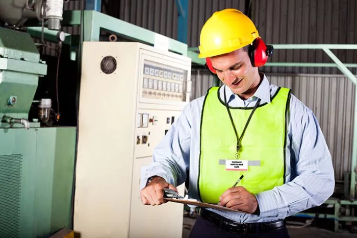 An industrial hygienist identifies exposures by performing a