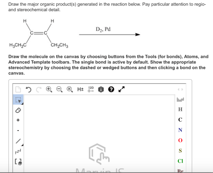 Draw the major organic product generated in the reaction below.