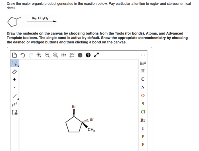 Draw the major organic product generated in the reaction below.